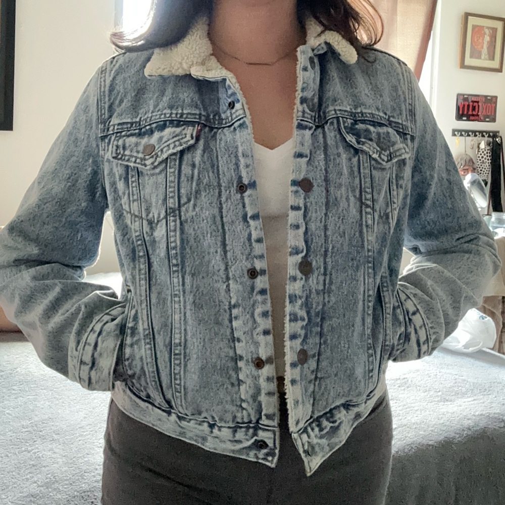 Levis Denim Fleece Jacket